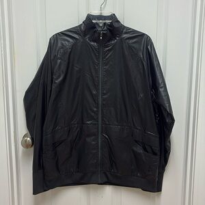 FootJoy Womens Shiny Black Golf Jacket - Size Large‎
